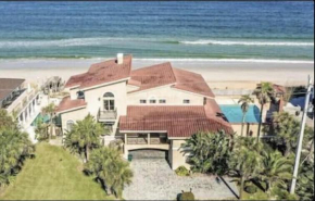 Flagler Beach Ocean Front Villa w/ Lg. In ground Pool-5-6Br/4Bth& attached apt